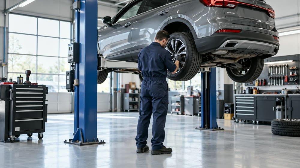 Image d'illustration : atelier de garage, comme sur le site d'exemple du Garage Martens